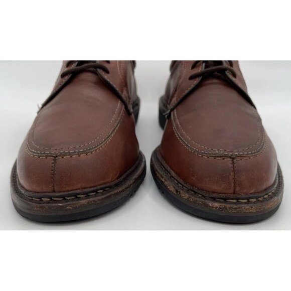 Allen Edmonds Mens Wilbert Oxford Shoes 11.5B Chili Split Toe Rubber Soles Brown - Picture 8 of 11